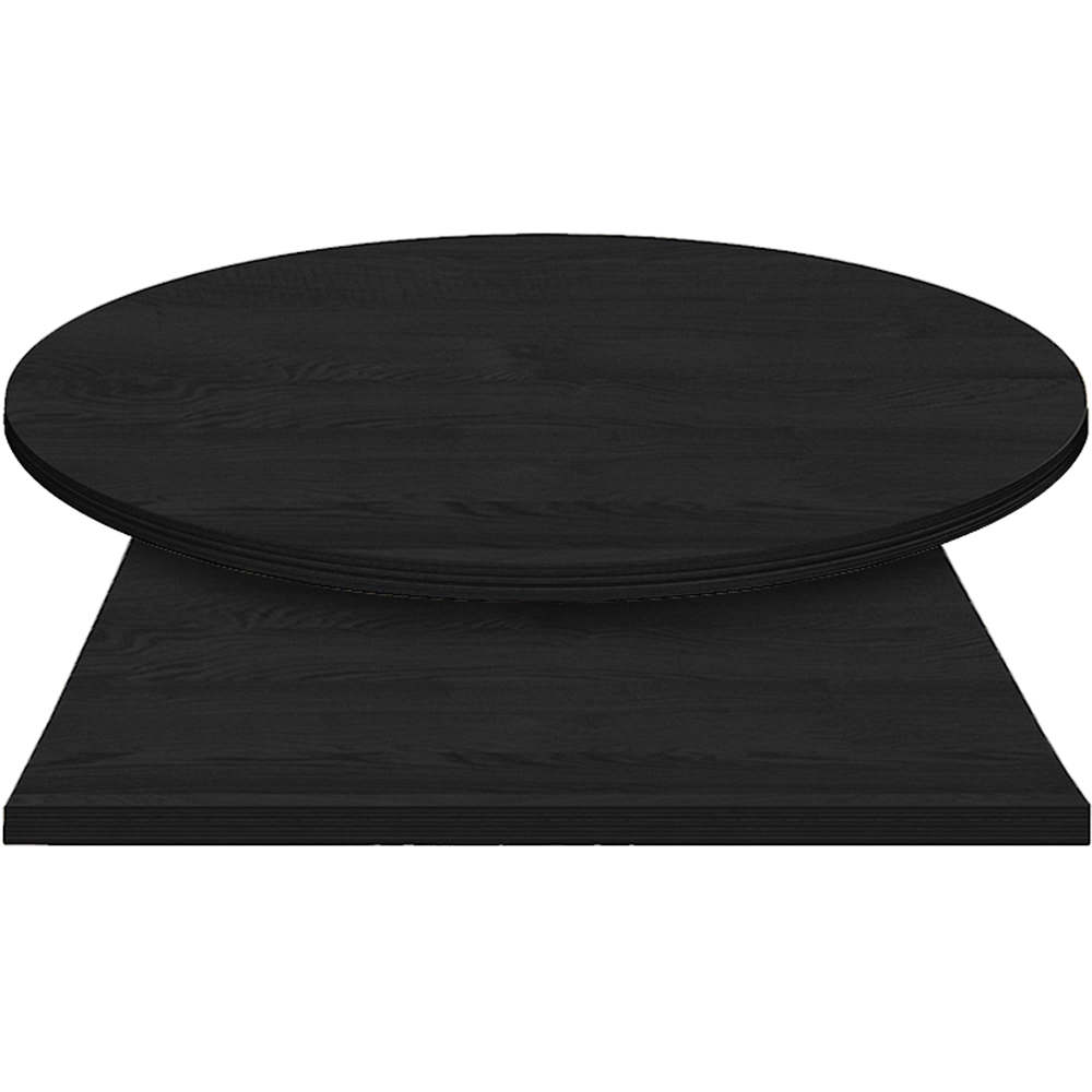 E*Wood (Oak) Manufactured Table Tops – 1″ or 2″ thicknesses – Black Stain