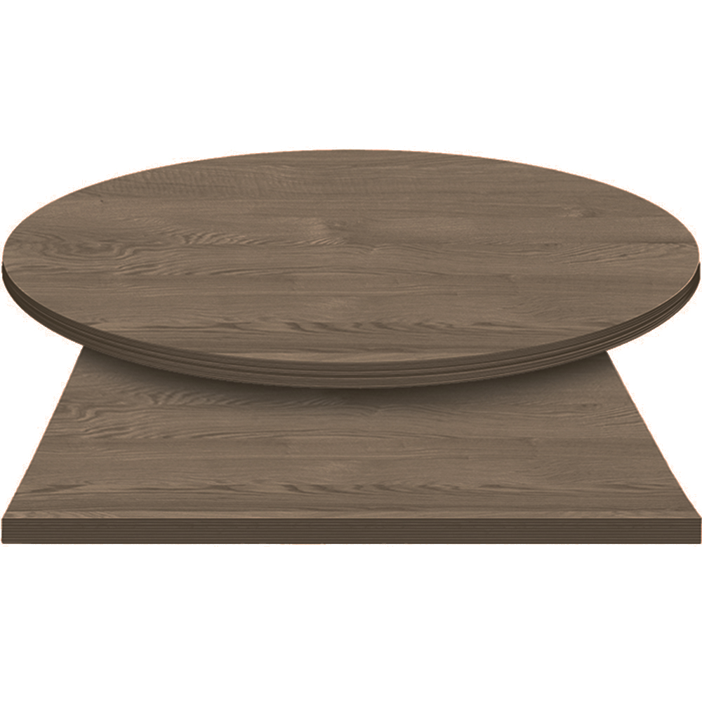 E*Wood (Oak) Manufactured Table Tops – 1″ or 2″ thicknesses – Charcoal Stain