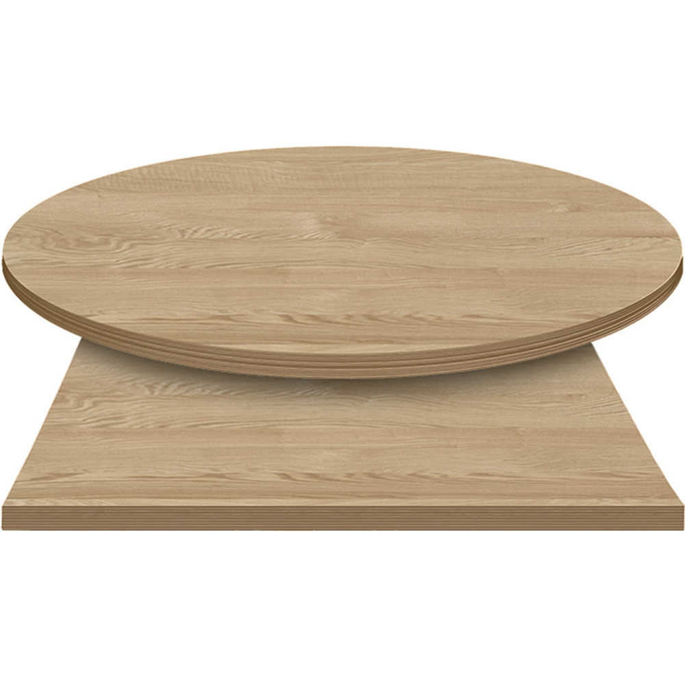 E*Wood (Oak) Manufactured Table Tops – 1″ or 2″ thicknesses – Dove Gray Stain