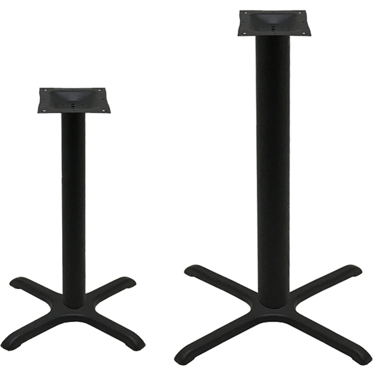 Black Stamped Steel Cross Bases