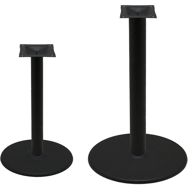 Black Stamped Steel Disc Bases