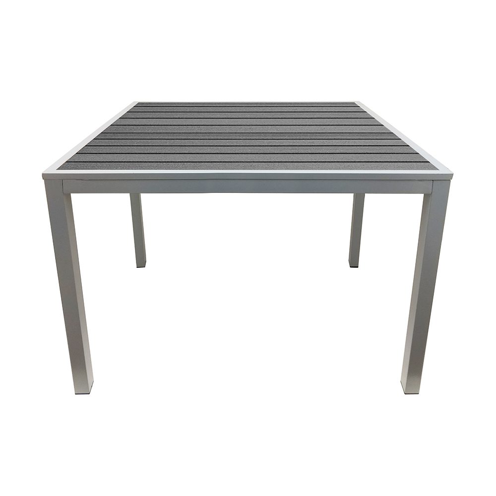 Teak Outdoor Tables - Gray Slats - Image 2