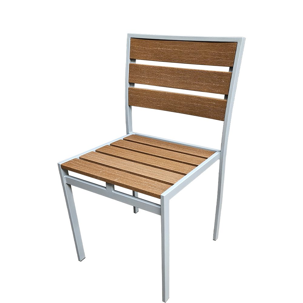 OD-CM-TK-B Outdoor Teak Chair with Brown Slats - Image 2