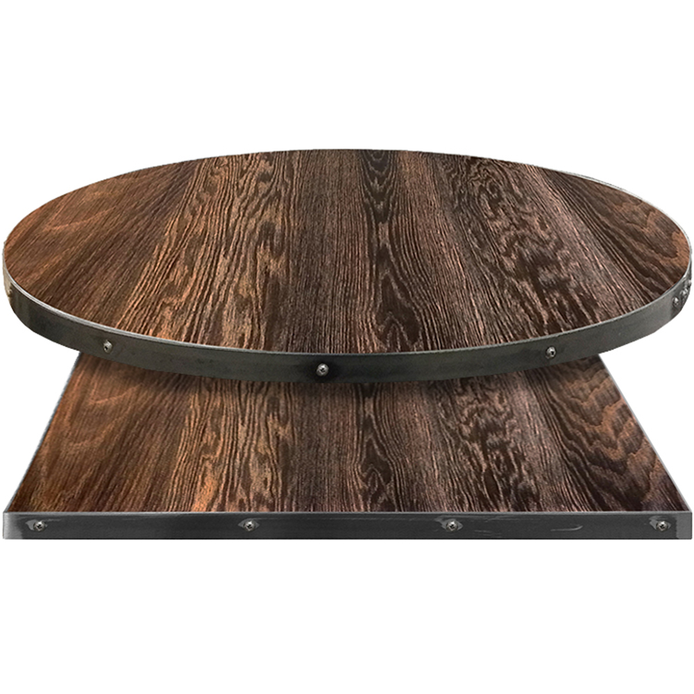 Fortress Darkwash table tops Walnut dye