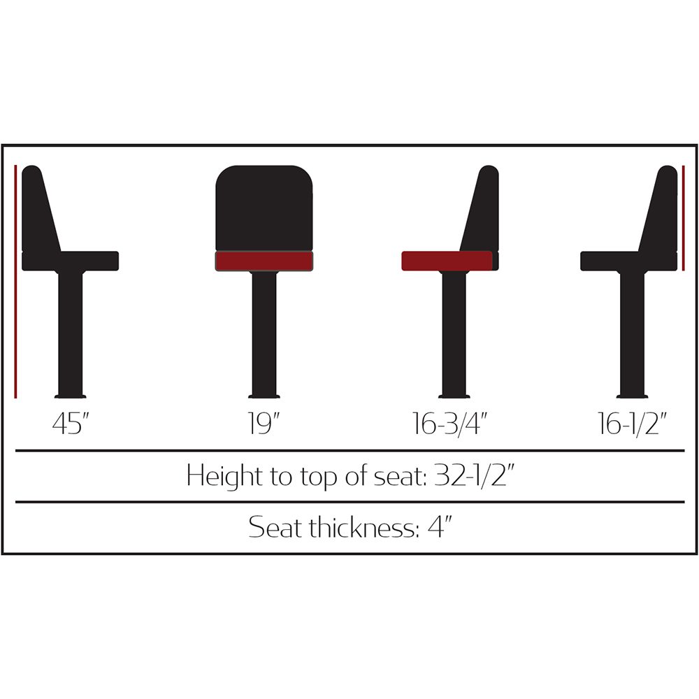SL6133IMP Bucket Restaurant Bolt Down Pedestal Barstool - Standard - Image 2