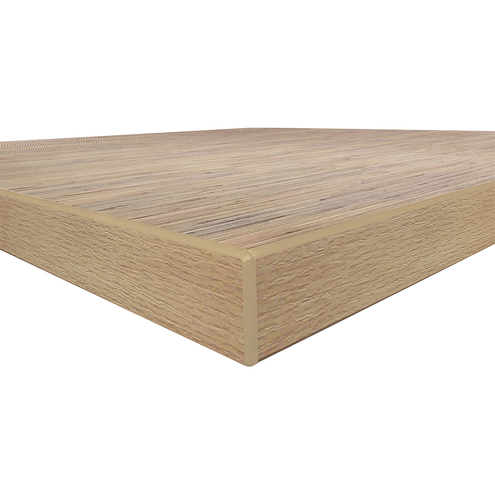 Backwoods Natural Bamboo with coordinating 3MM edge corner zoomed