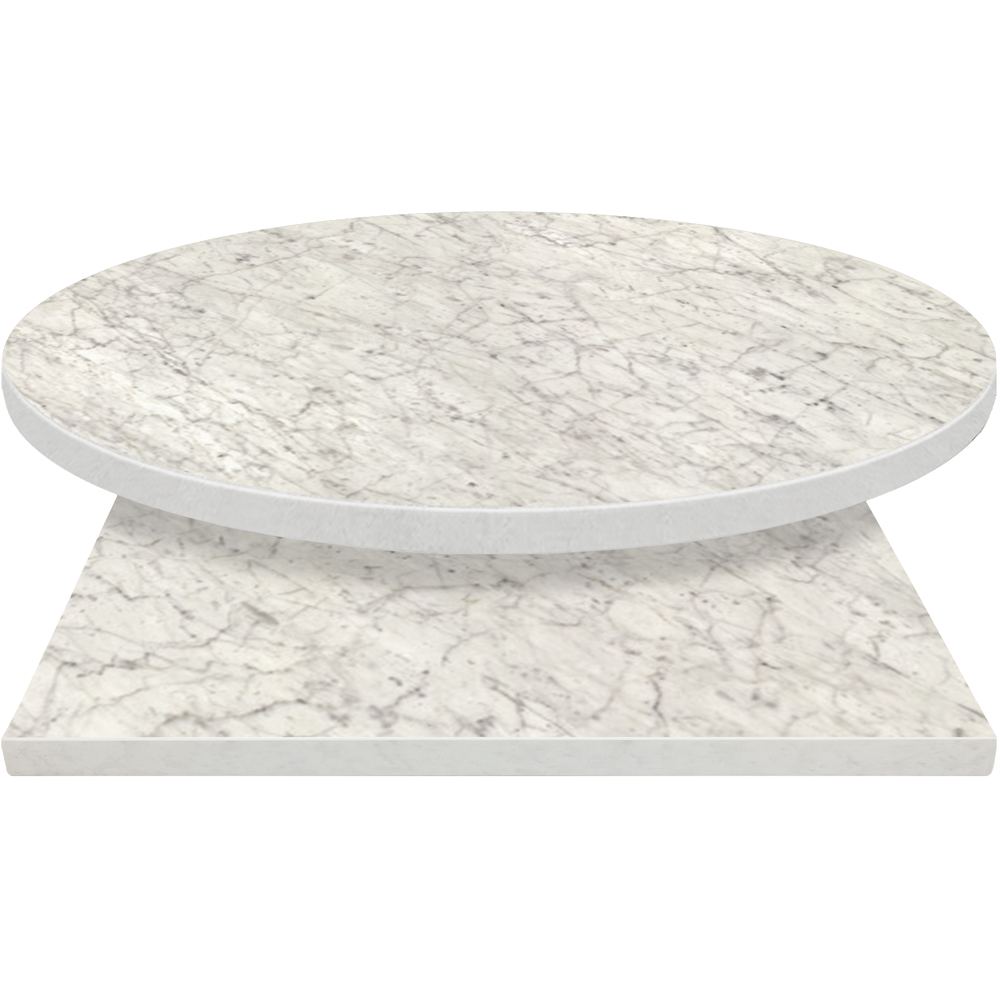 3mm table tops Formica Carrara Bianco 6696 58 with matching edge