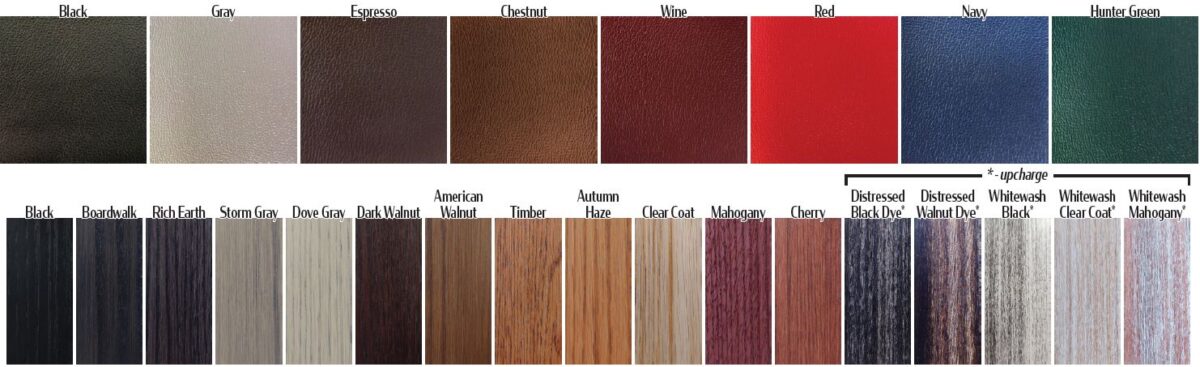 Stain and Color Options Stain and Color Options