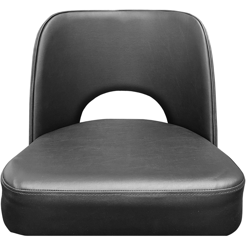 SL9136 Cutout Back Bucket Barstool with Black Swivel Frame - Image 4