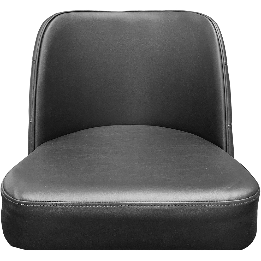 SL8136-CCS Tufted Back Bucket Barstool with Clear Coat Swivel Frame - Image 5