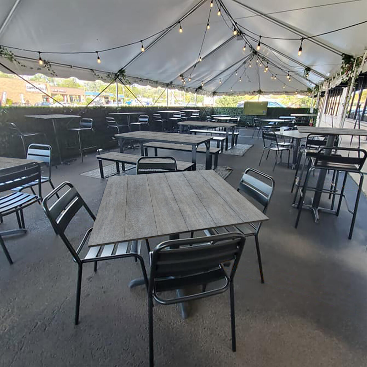 COMPCOR Quick Ship Indoor/Outdoor Table Tops - Weathered Pewter - Image 2