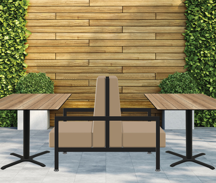 Reef Indoor/Outdoor Vinyl/Upholstered Booths - Image 6
