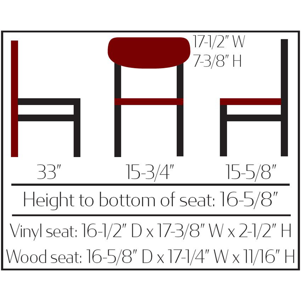 CM-262 Kidney Wood Back Chair - Image 2