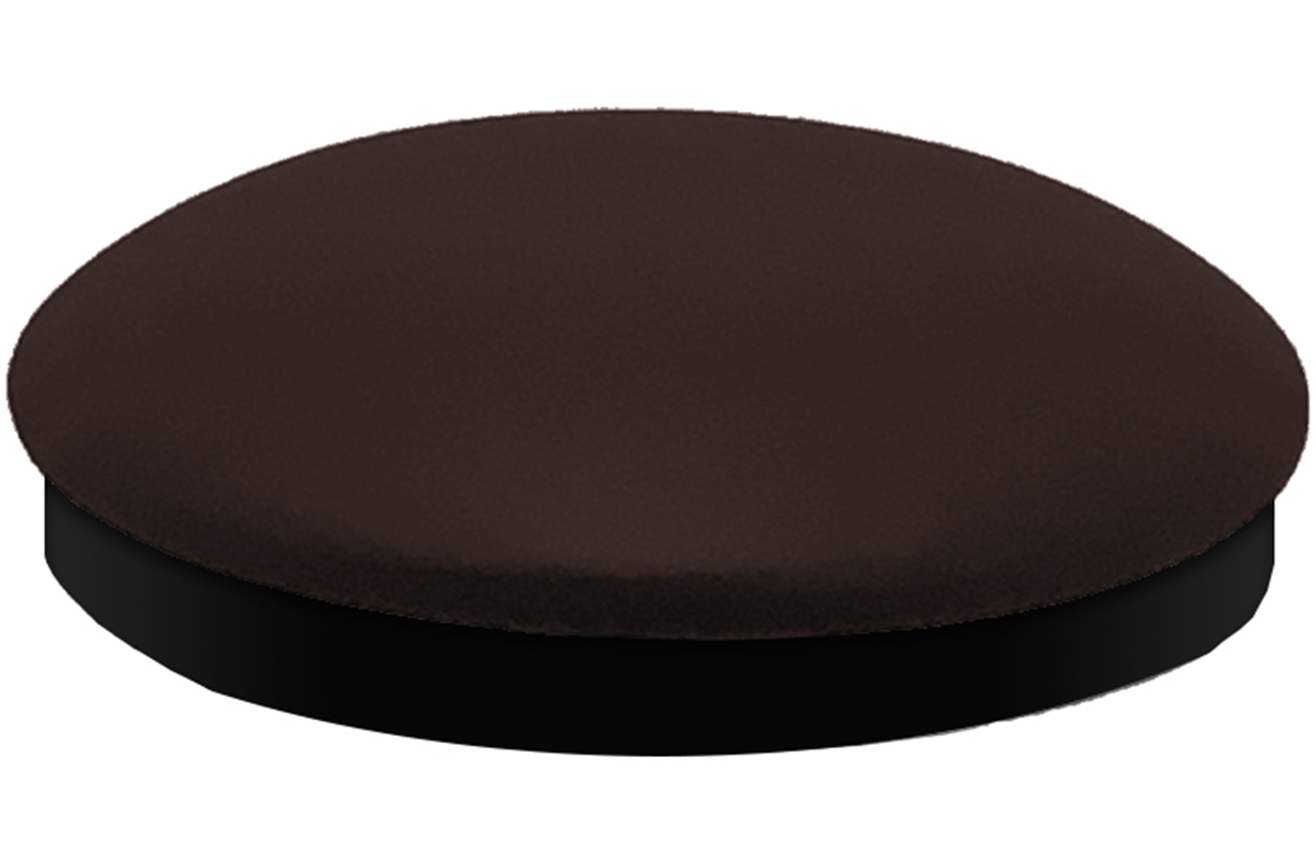 Espresso Vinyl Slimline Button Top Seat