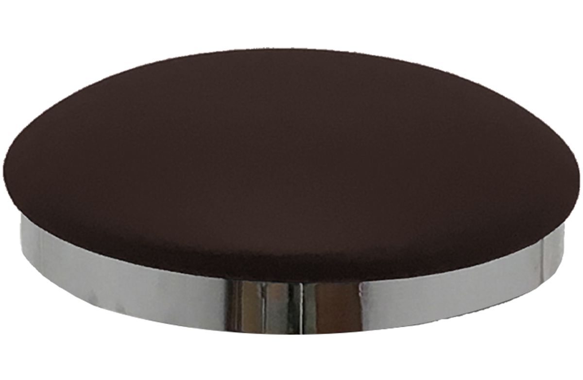 Espresso Vinyl Slimline Button Top Seat