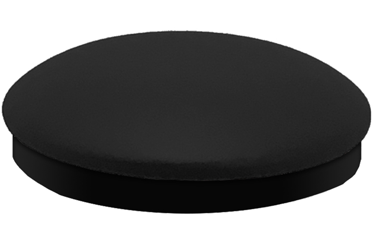Black Vinyl Slimline Button Top Seat