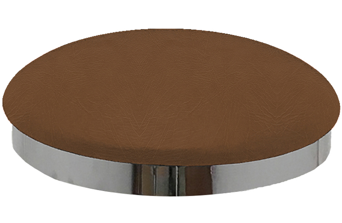 Oxen Brown Vinyl Slimline Button Top Seat