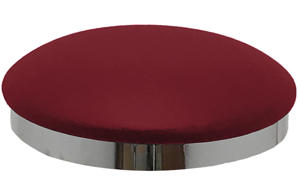 Wine Vinyl Slimline Button Top Seat