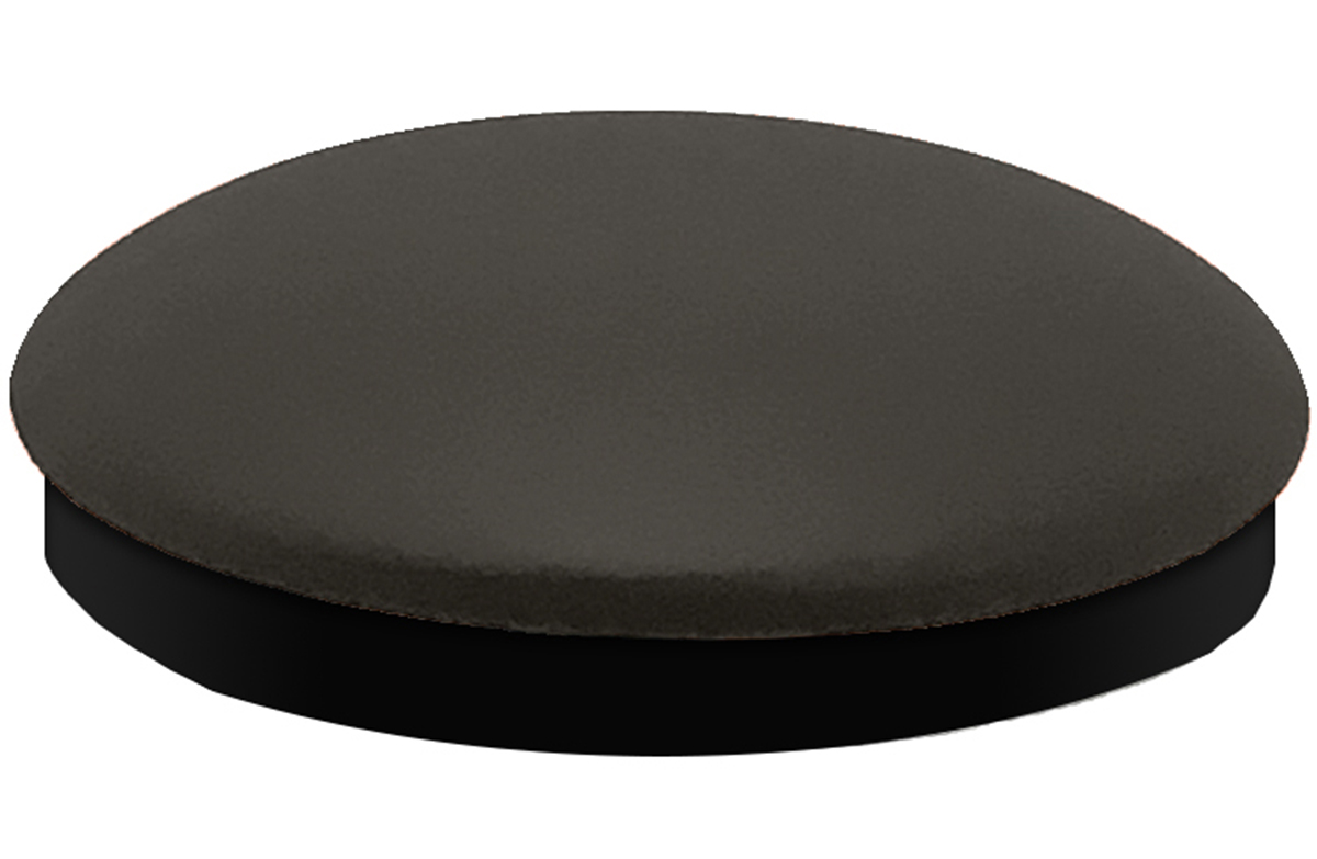 Charcoal Vinyl Slimline Button Top Seat