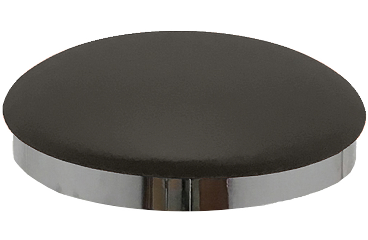 Charcoal Vinyl Slimline Button Top Seat