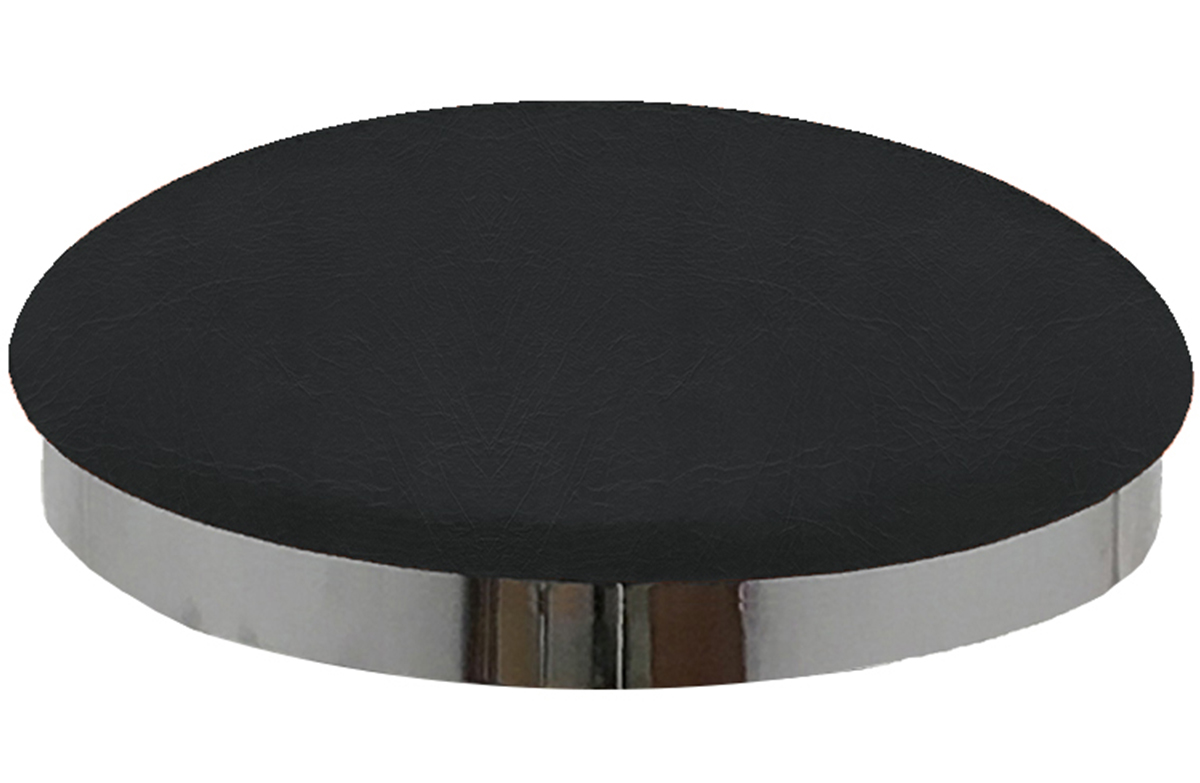 Elk Black Vinyl Slimline Button Top Seat