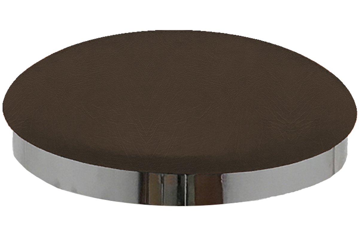Sierra Brown Vinyl Slimline Button Top Seat