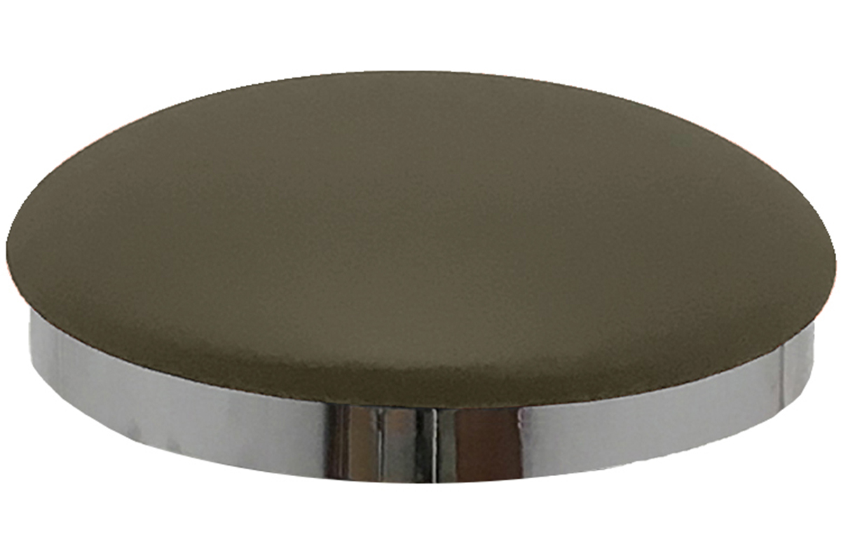 Gunmetal Vinyl Slimline Button Top Seat