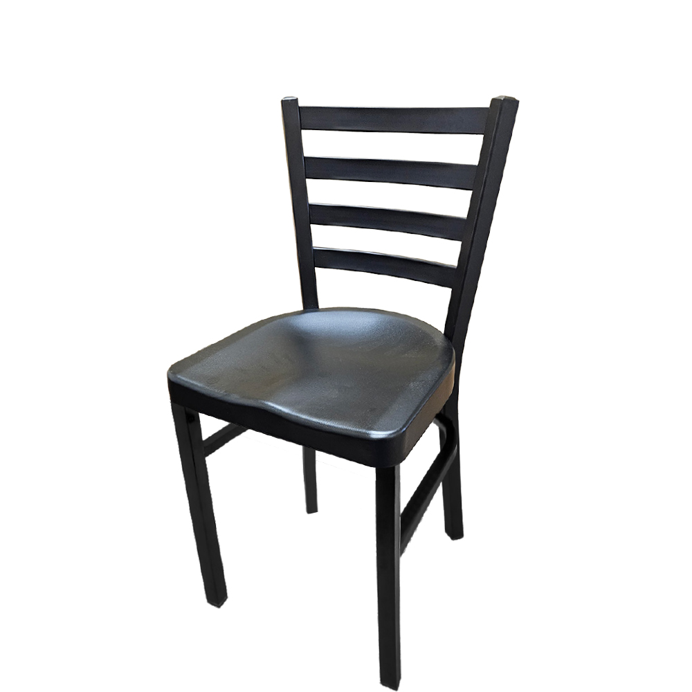 Outdoor Ladderback Metal Frame Chair - OakStreetMFG