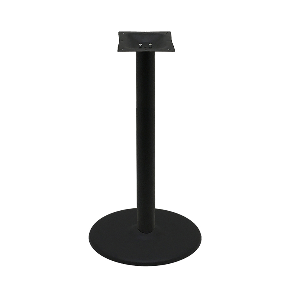 Table Base – 22″ Disc (Round) – Black Stamped Steel – Counter Height – 3″ Column