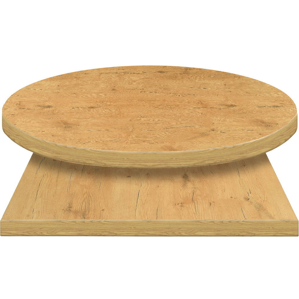 PVC Edge Manufactured Table Tops – 2″ thickness – Pinnacle Lancelot Oak Laminate
