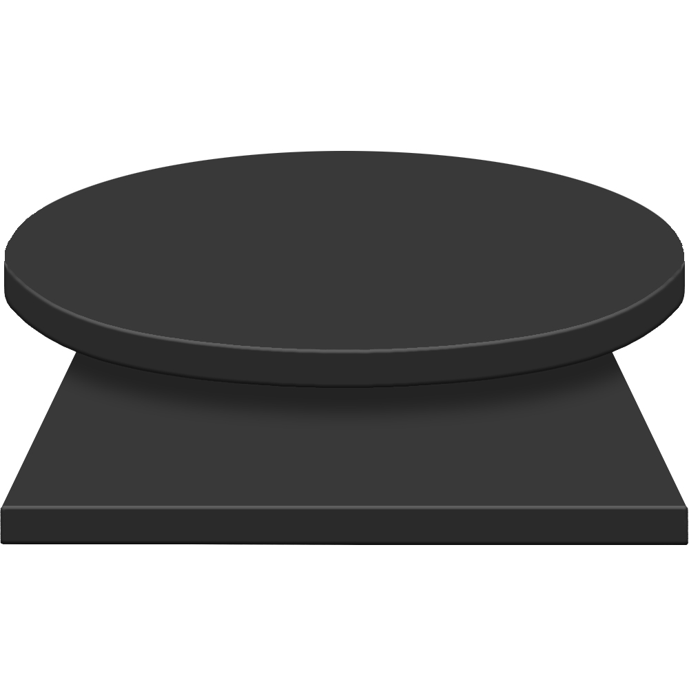 PVC Edge Manufactured Table Tops – 2″ thickness – Pinnacle Black Laminate