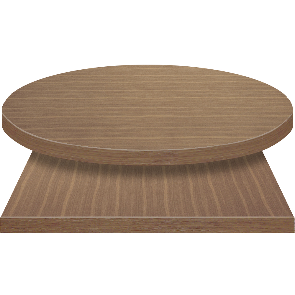 PVC Edge Manufactured Table Tops – 2″ thickness – Pinnacle Australian Walnut Laminate