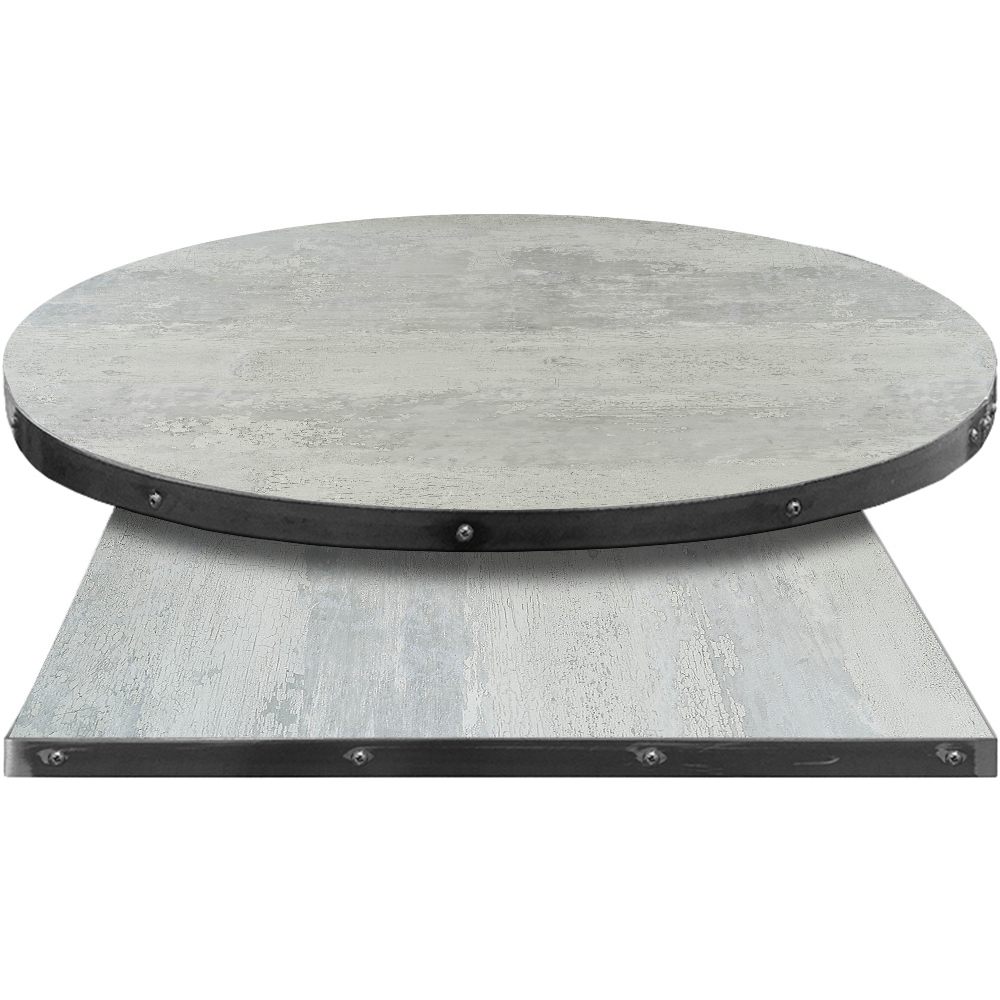 Fortress Manufactured Table Tops – Pinnacle Snow Painted Metal Laminate