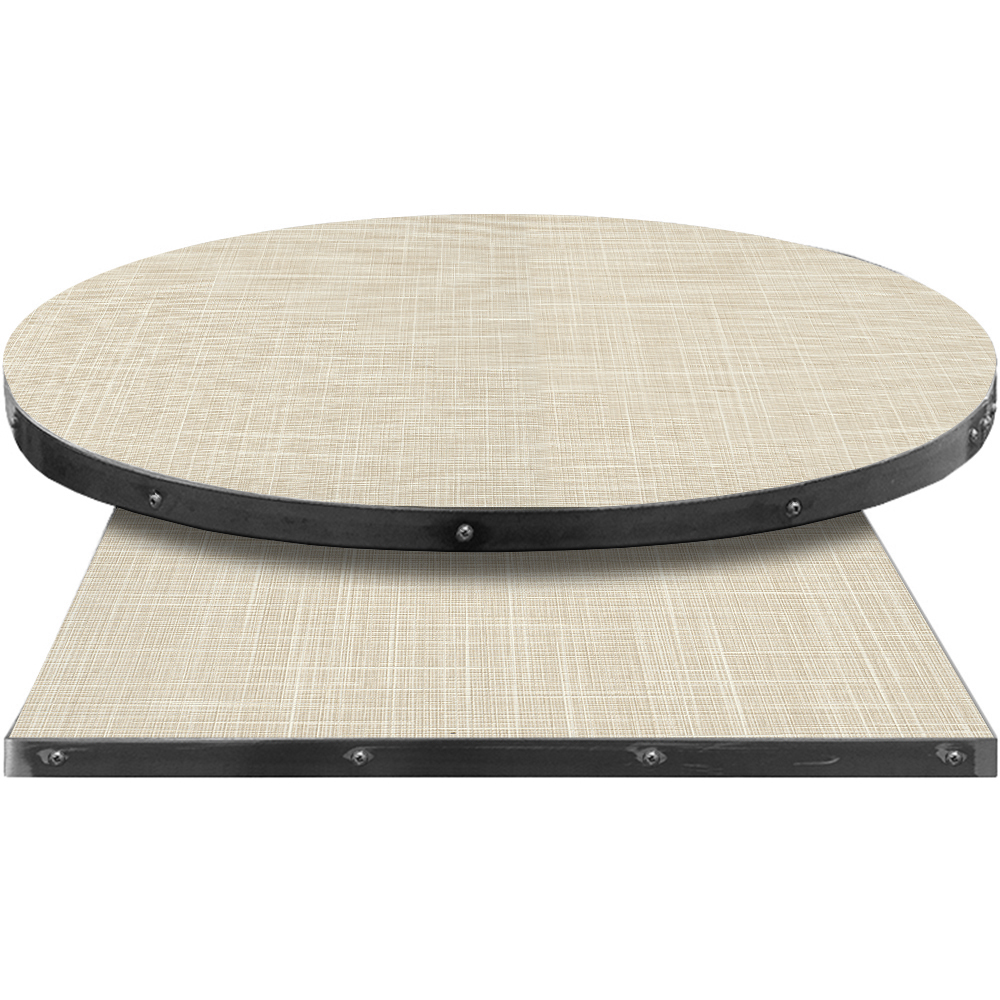 Fortress Manufactured Table Tops – Pinnacle Ivory Linen Laminate