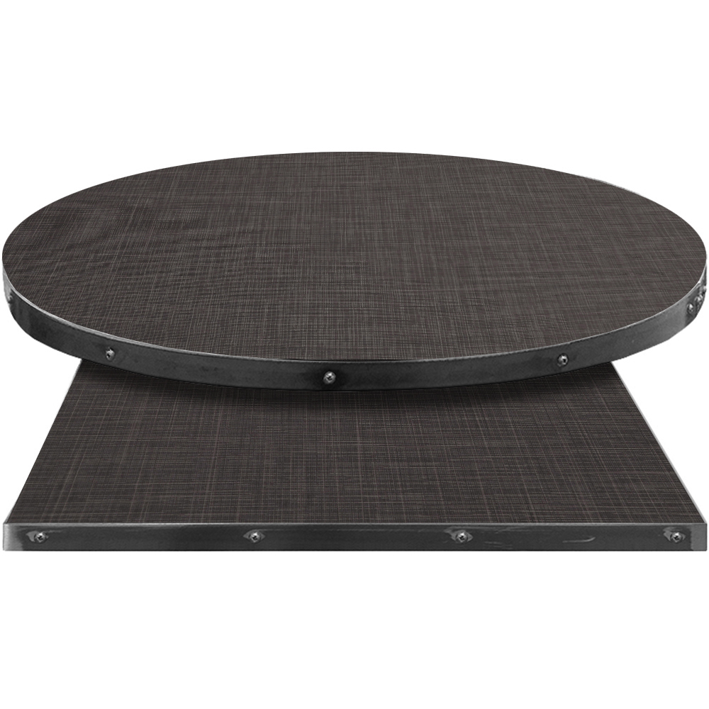 Fortress Manufactured Table Tops – Pinnacle Graphite Linen Laminate