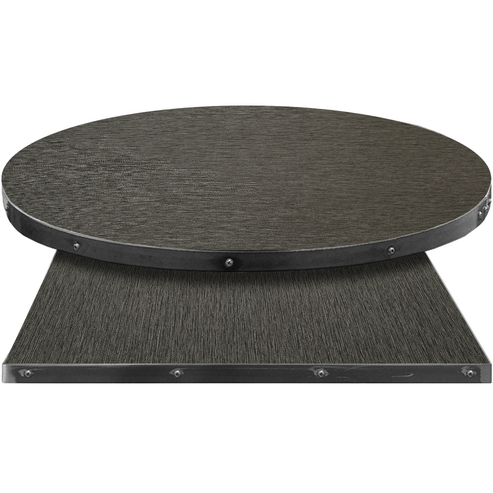 Fortress Manufactured Table Tops – Pinnacle Charcoal Tweed Laminate