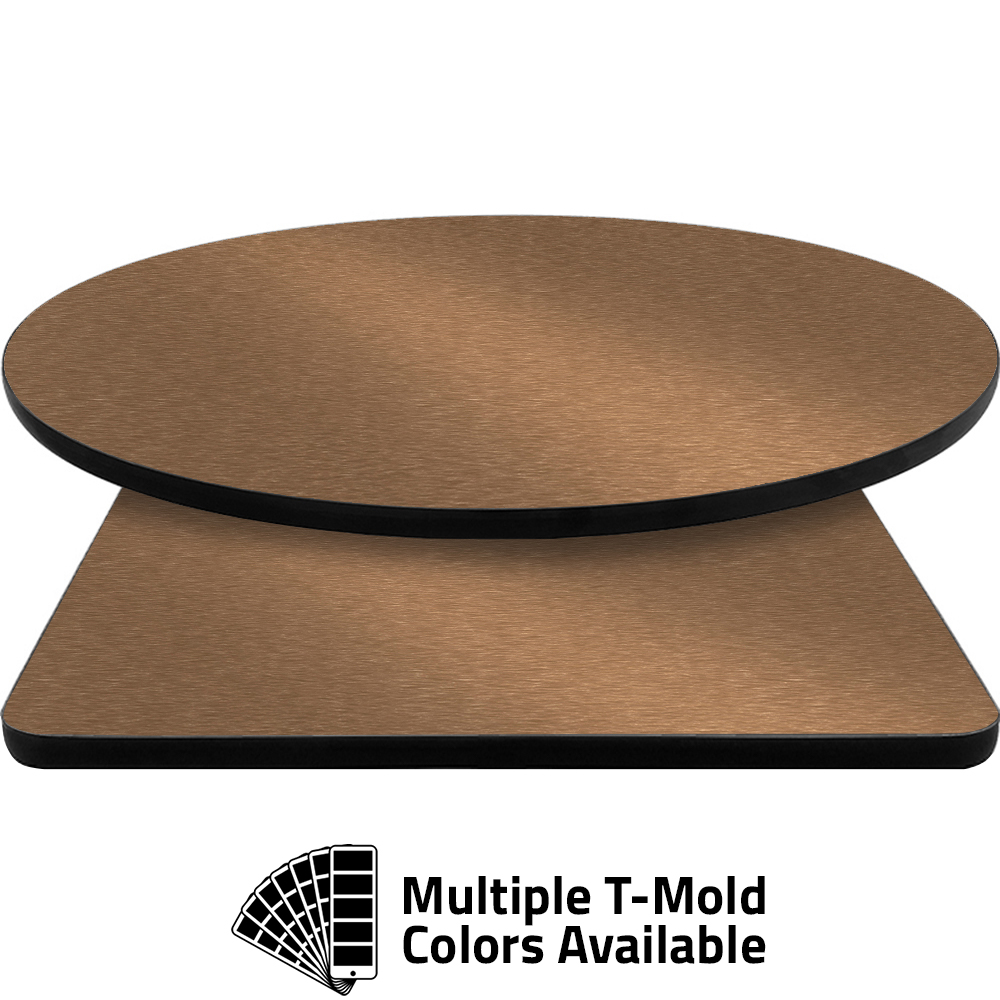 T-Mold Manufactured Table Tops - Pinnacle Copper Metallic laminate