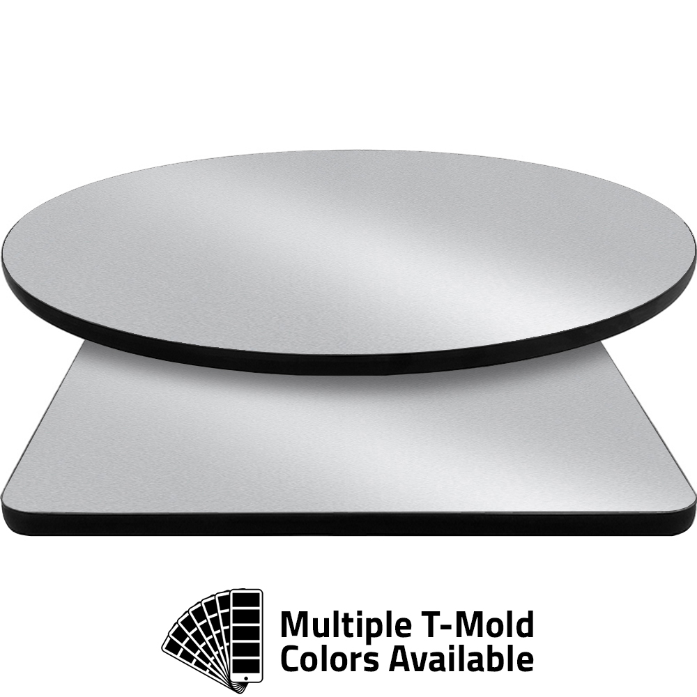 T-Mold Manufactured Table Tops - Pinnacle Steel Metallic laminate