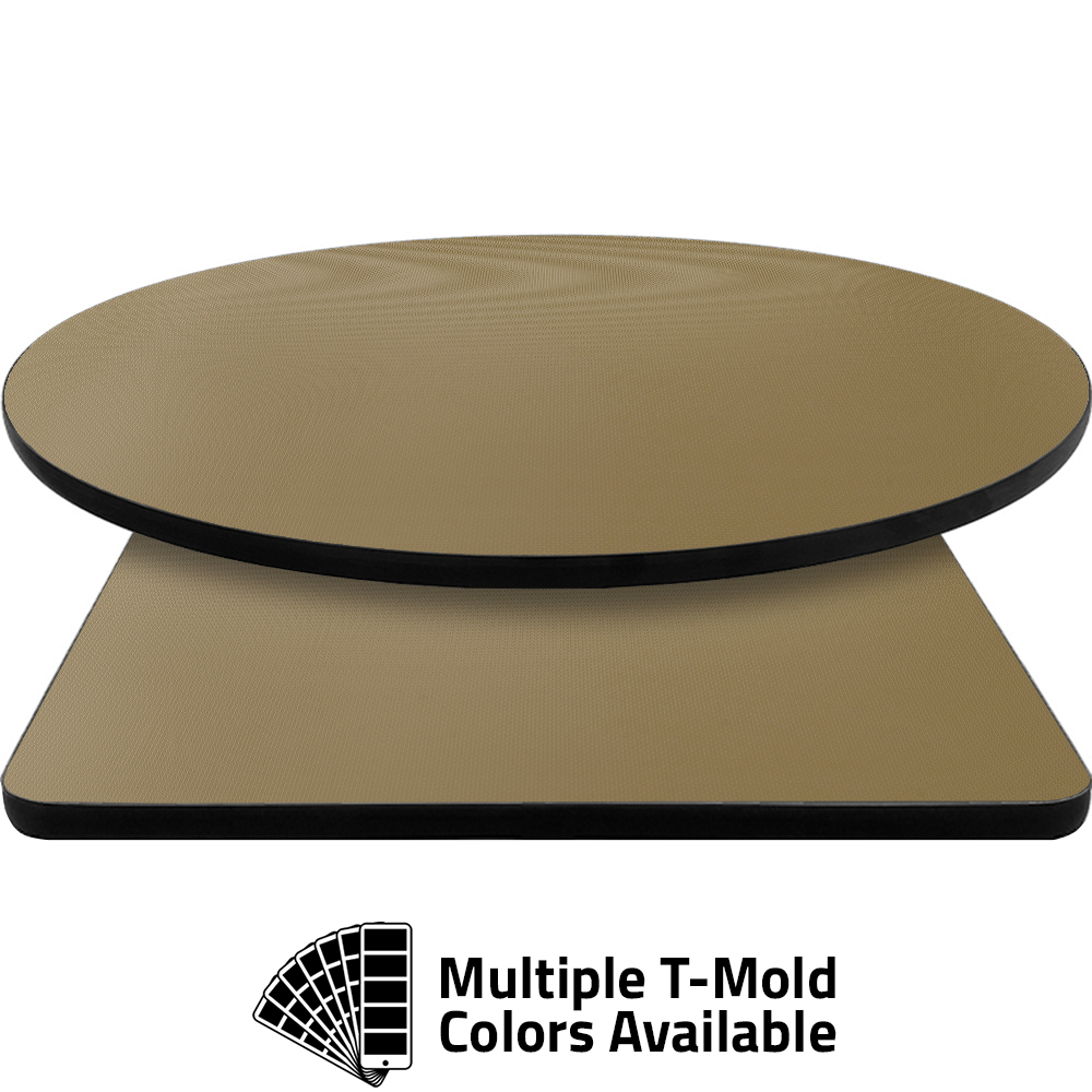 T-Mold Manufactured Table Tops - Pinnacle Cream Diamond laminate