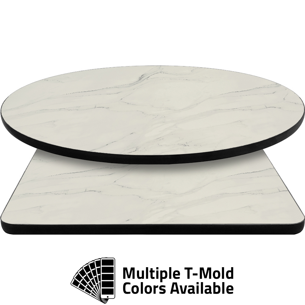 T-Mold Manufactured Table Tops - Pinnacle Modern Marble (gloss) laminate