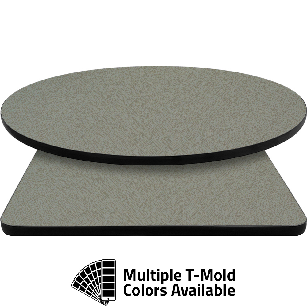 T-Mold Manufactured Table Tops - Pinnacle Dove Herringbone laminate