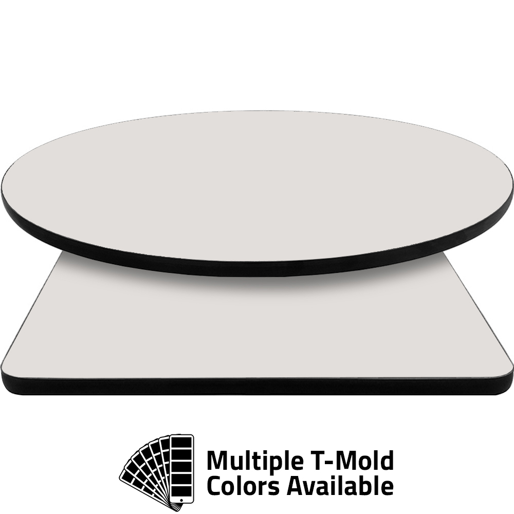 T-Mold Manufactured Table Tops - Pinnacle Ivory Pearl laminate