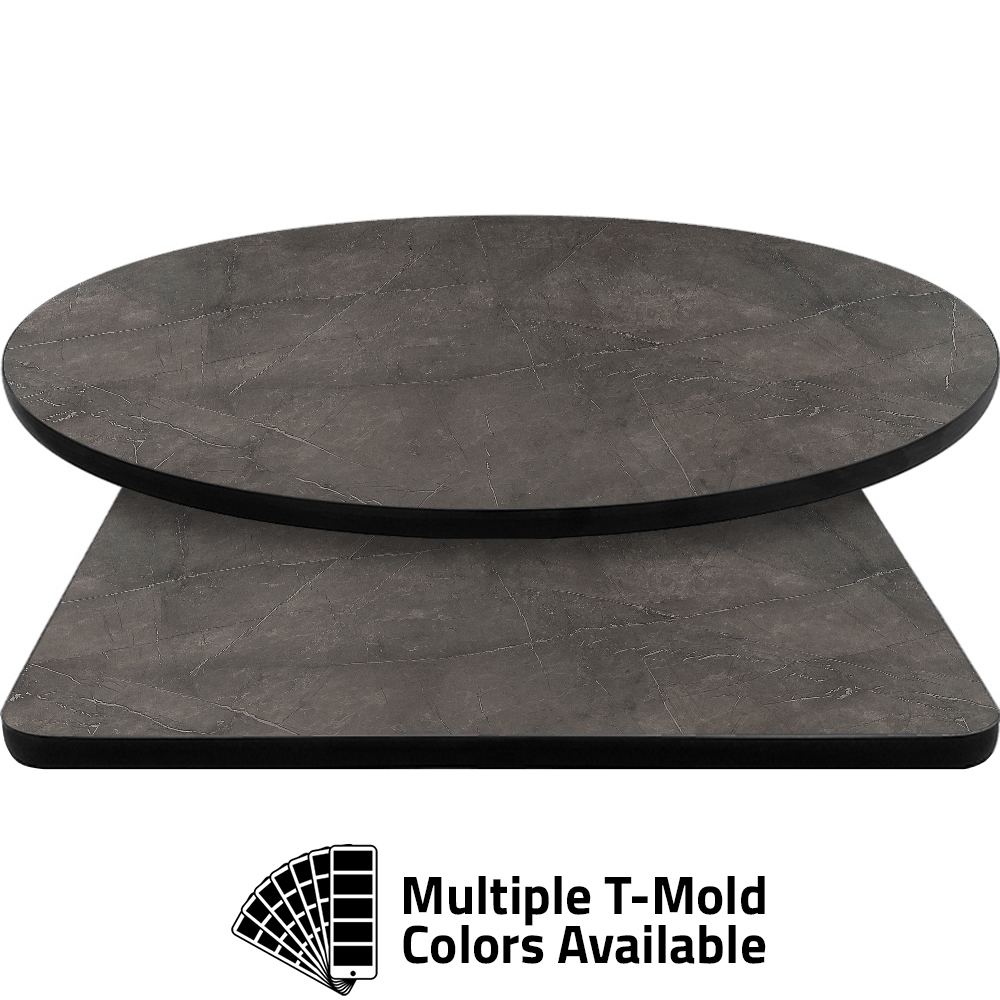 T-Mold Manufactured Table Tops - Pinnacle Gray Slate laminate