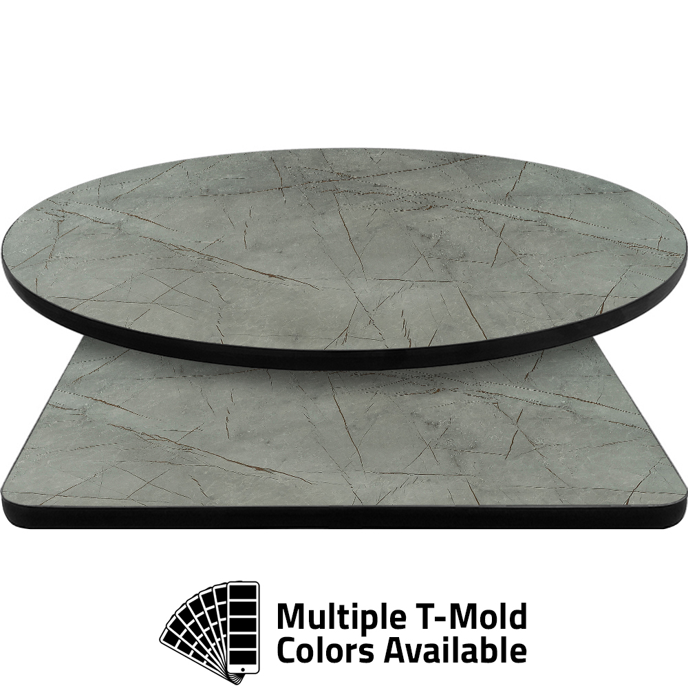 T-Mold Manufactured Table Tops - Pinnacle Copper Slate laminate