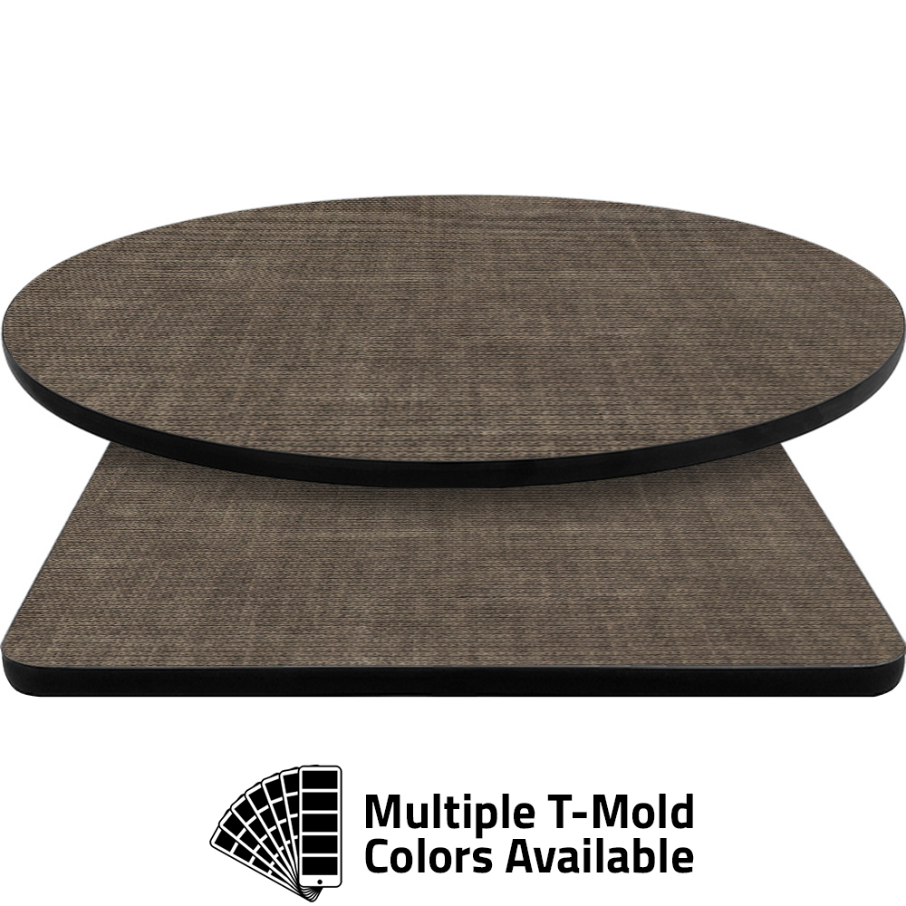 T-Mold Manufactured Table Tops - Pinnacle Dark Filament laminate