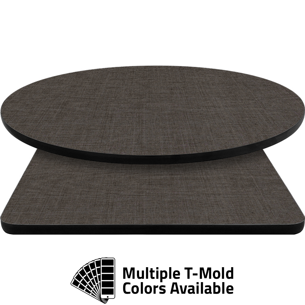T-Mold Manufactured Table Tops - Pinnacle Gray Twist Laminate