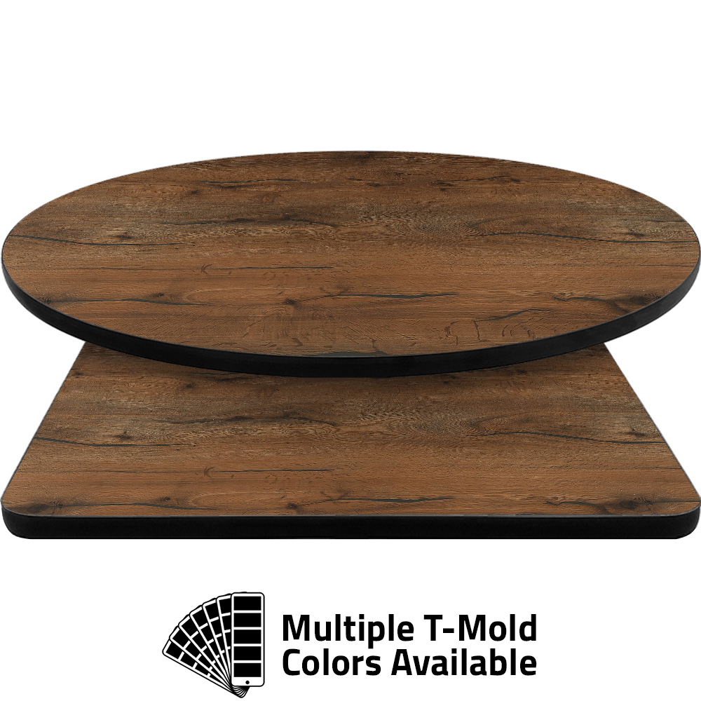 T-Mold Manufactured Table Tops - Pinnacle Chatham Oak laminate