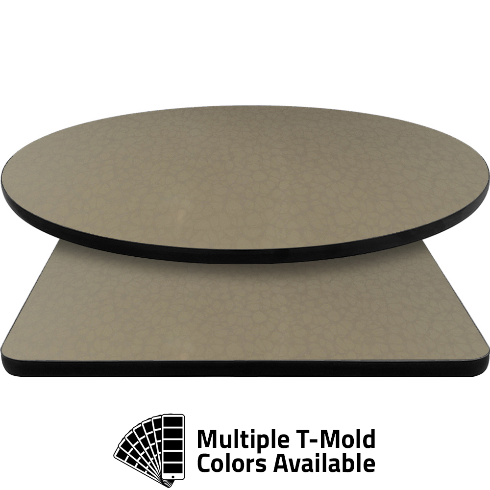 T-Mold Manufactured Table Tops - Pinnacle Biscotti Flora laminate