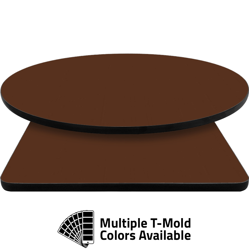 T-Mold Manufactured Table Tops - Pinnacle Brownie laminate