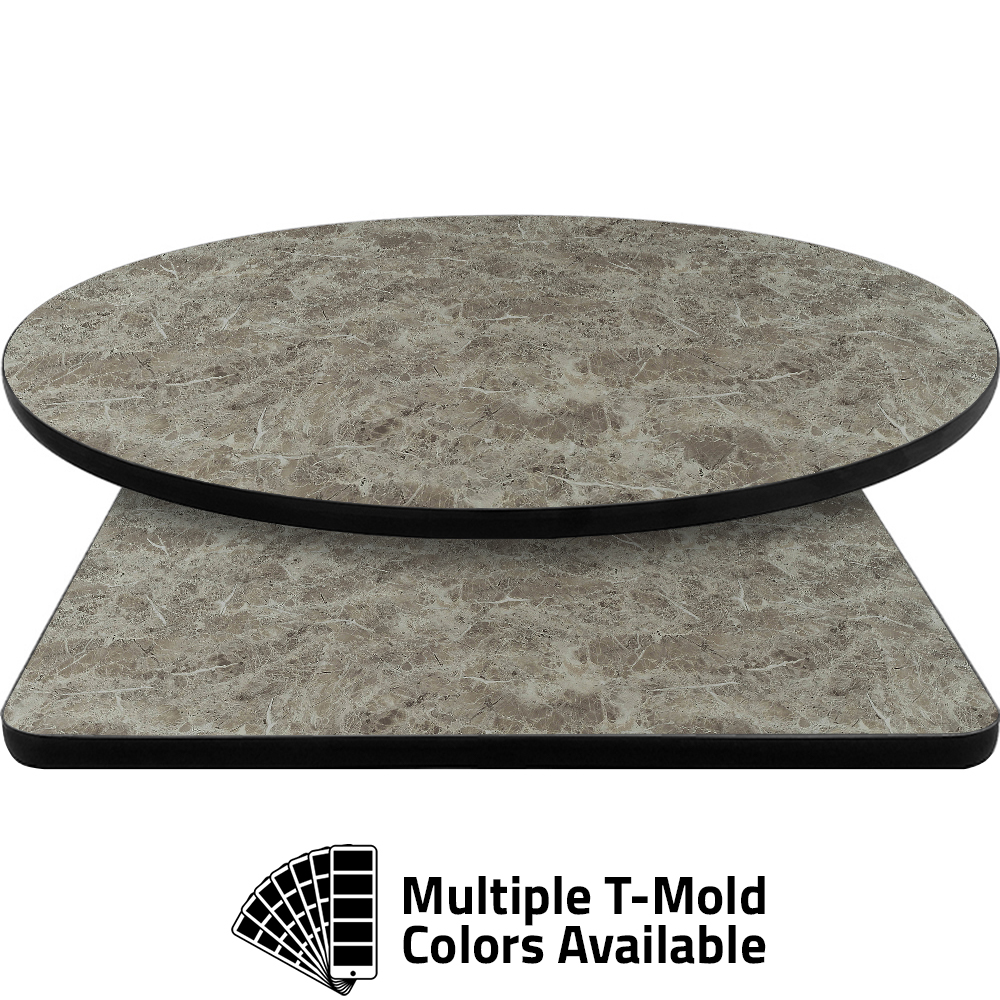 T-Mold Manufactured Table Tops - Pinnacle Flint Stone laminate